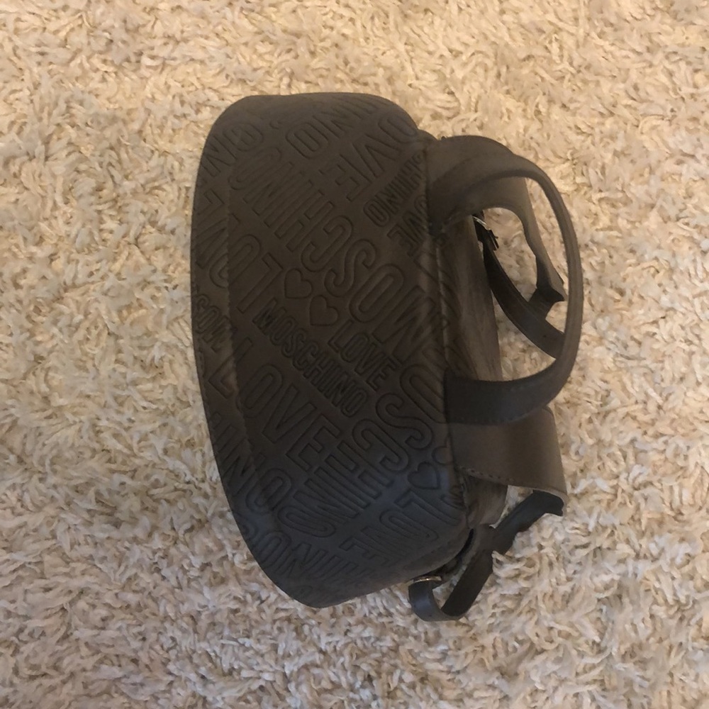 Love Moschino Gray backpack logo embossed - Picture 5 of 10